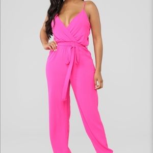 Pink Fashion Nova Jumpsuit